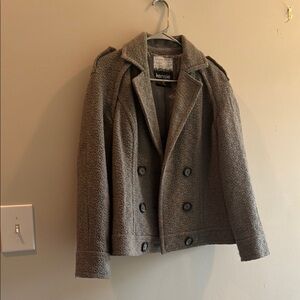 Kensie Gray Double-Breasted Women's Jacket